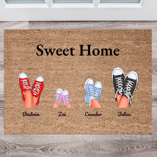 Personalized Family Doormat (1-9 People)