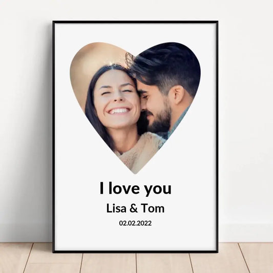 I love you - Poster photo personnalisé