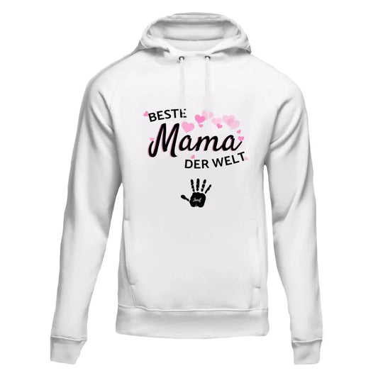 Best Mom In The World "Handprint" - Personalized Hoodie