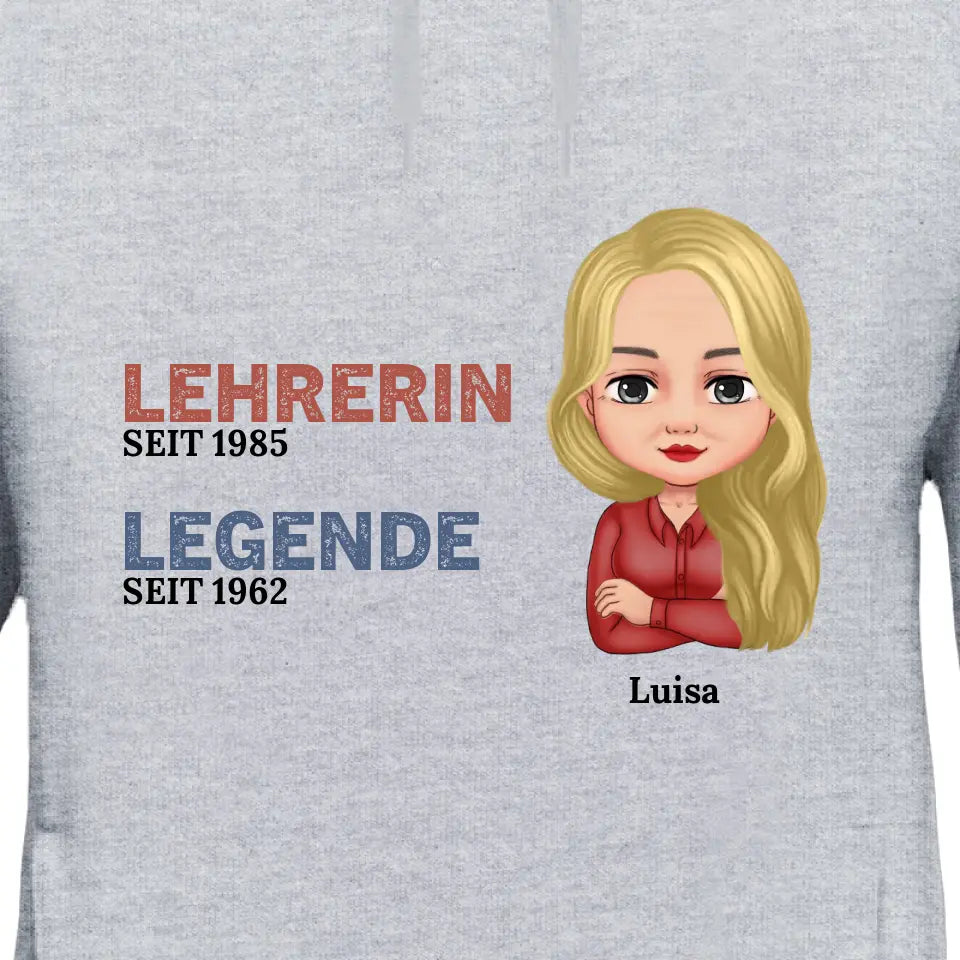 Profession Woman the Legend - Personalized Hoodie