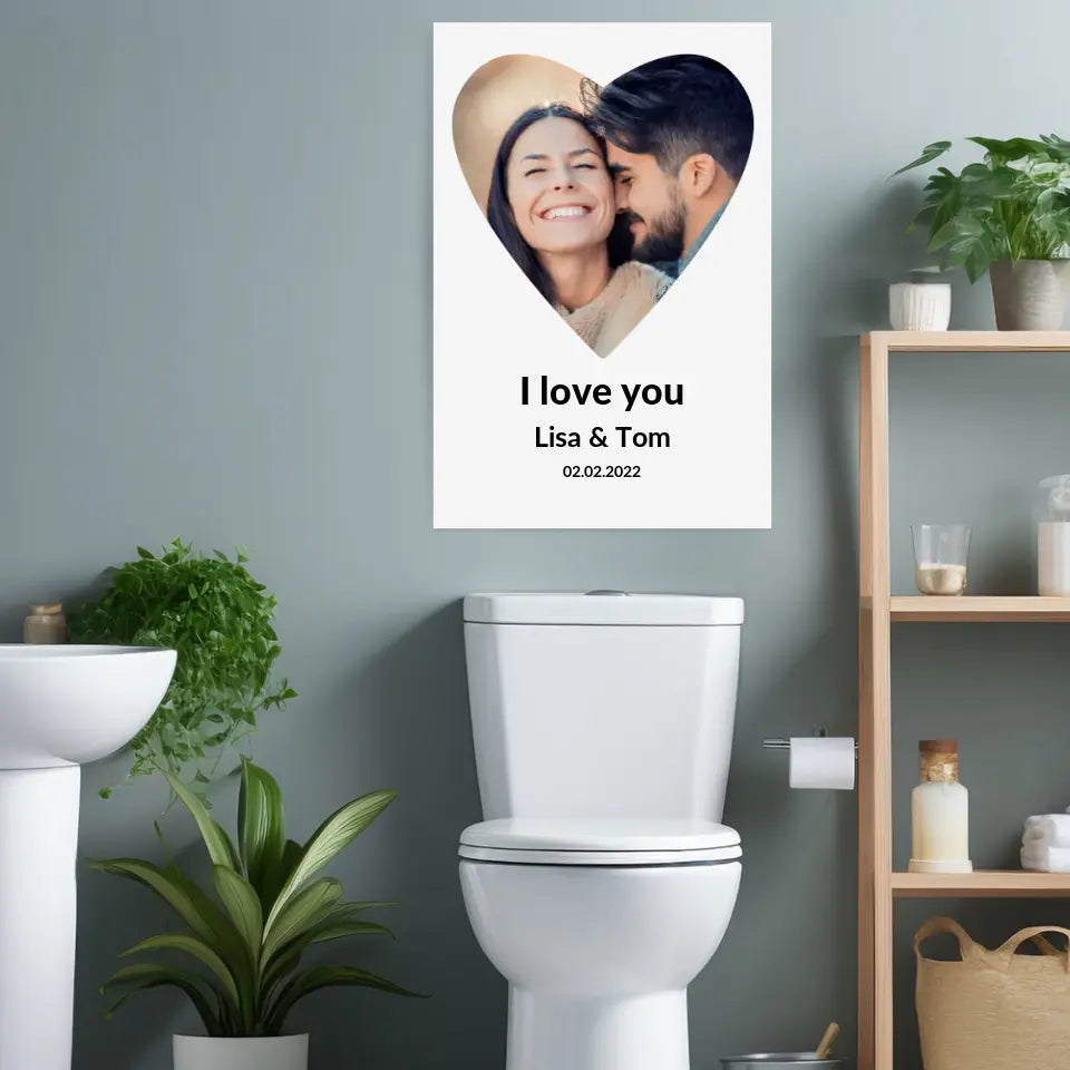 I love you - Personalisiertes Fotoposter