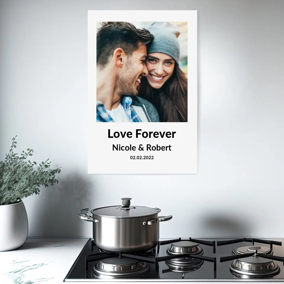 Love Forever - Personalisiertes Fotoposter