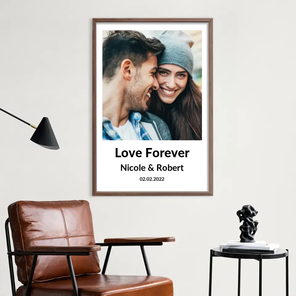 Love Forever - Personalisiertes Fotoposter