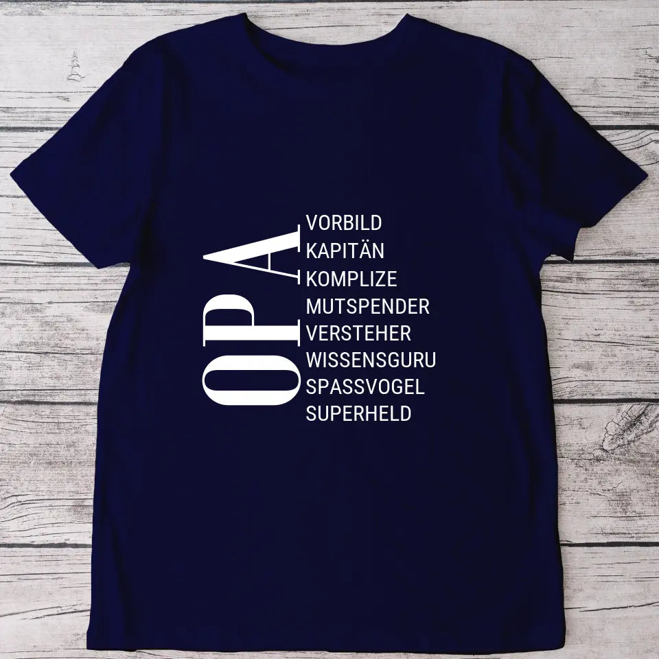 Lieblingsmensch Opa - Personalisiertes T-Shirt
