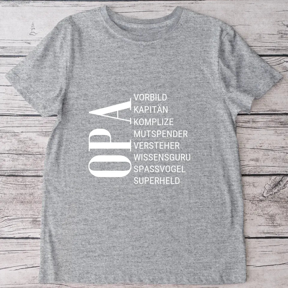 Lieblingsmensch Opa - Personalisiertes T-Shirt