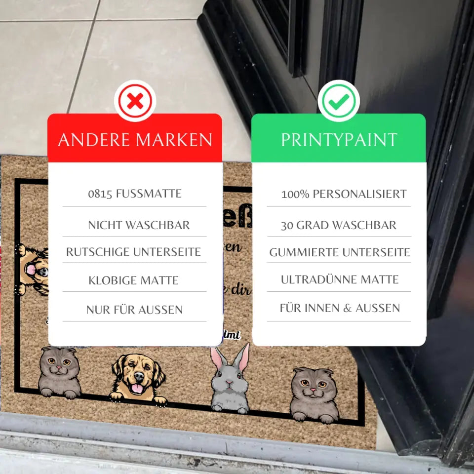 Close Door - Personalized Doormat