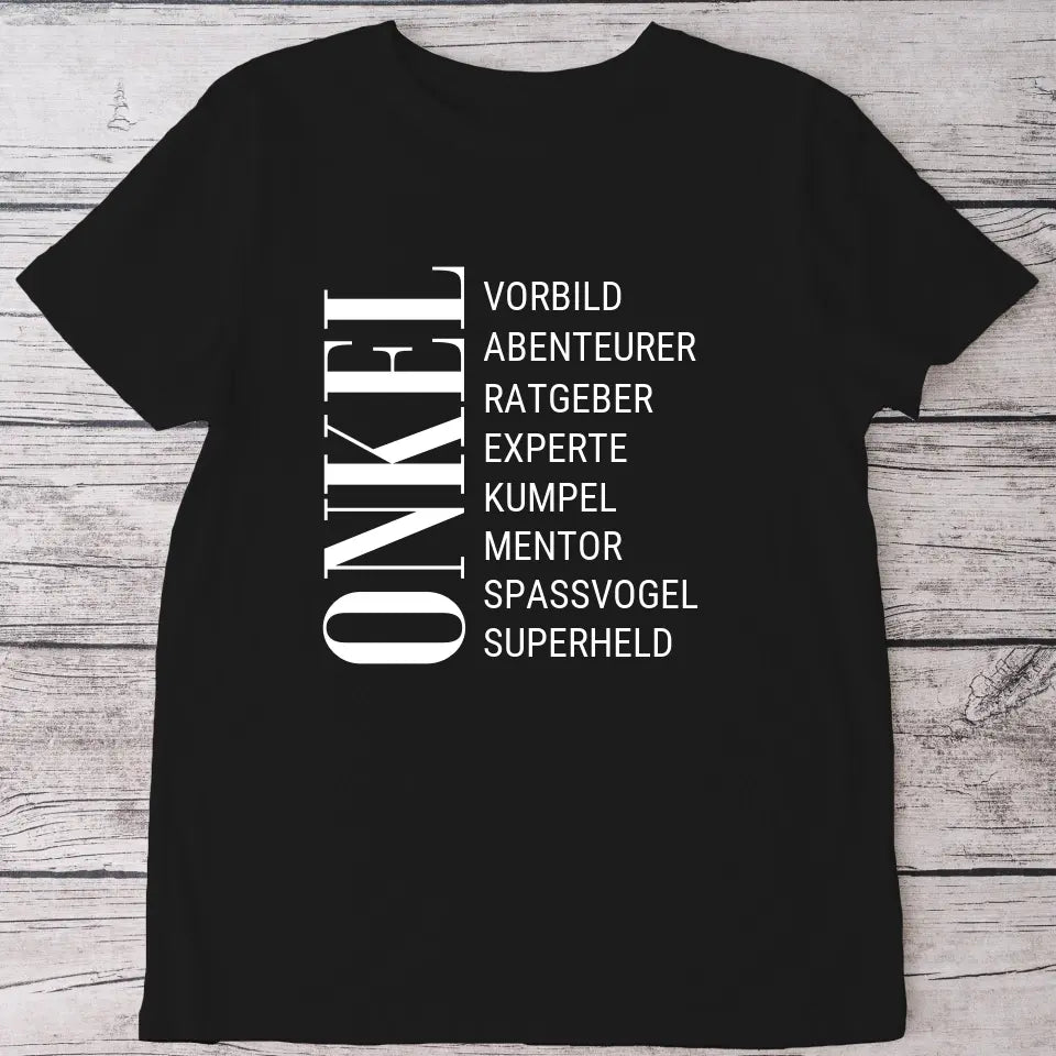 Lieblingsmensch Onkel - Personalisiertes T-Shirt
