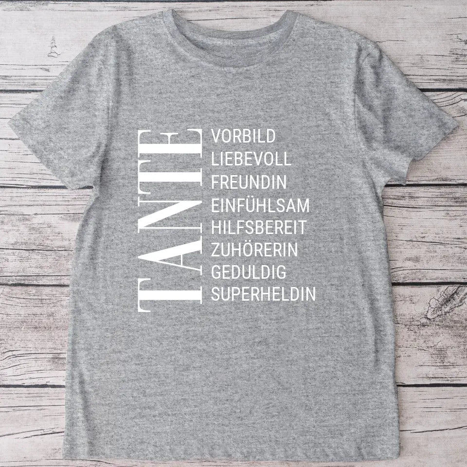 Lieblingsmensch Tante - Personalisiertes T-Shirt
