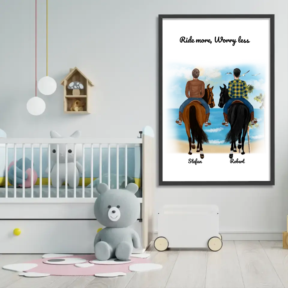 Affiche cheval (1-3 cavaliers)