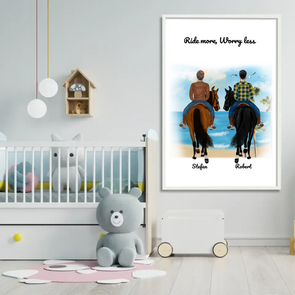 Affiche cheval (1-3 cavaliers)