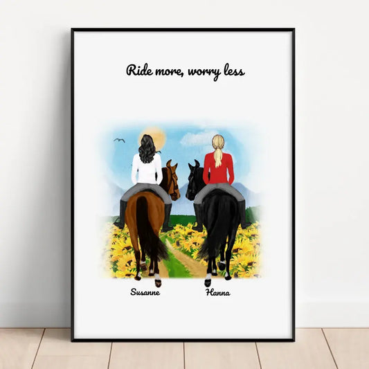 Affiche chevaux (1-3 femmes)