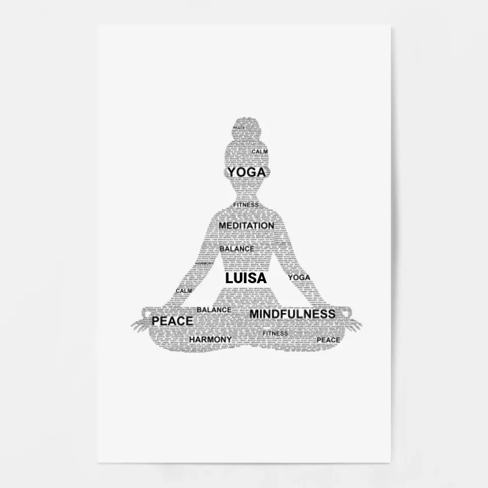 Yoga - Personalisiertes Poster