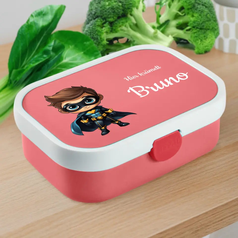 Superhelden Lunchbox - Personalisierte Brotdose für Kinder
