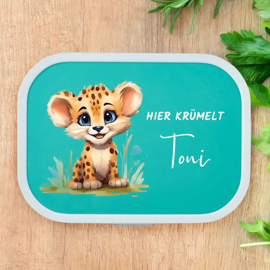Boîte à lunch Animaux de la jungle - Boîte à lunch personnalisée pour les enfants