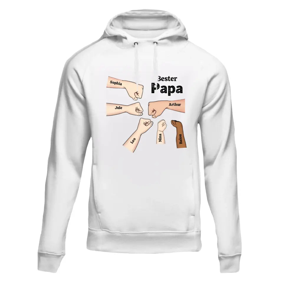 Bester Papa Faustcheck - Personalisierter Hoodie
