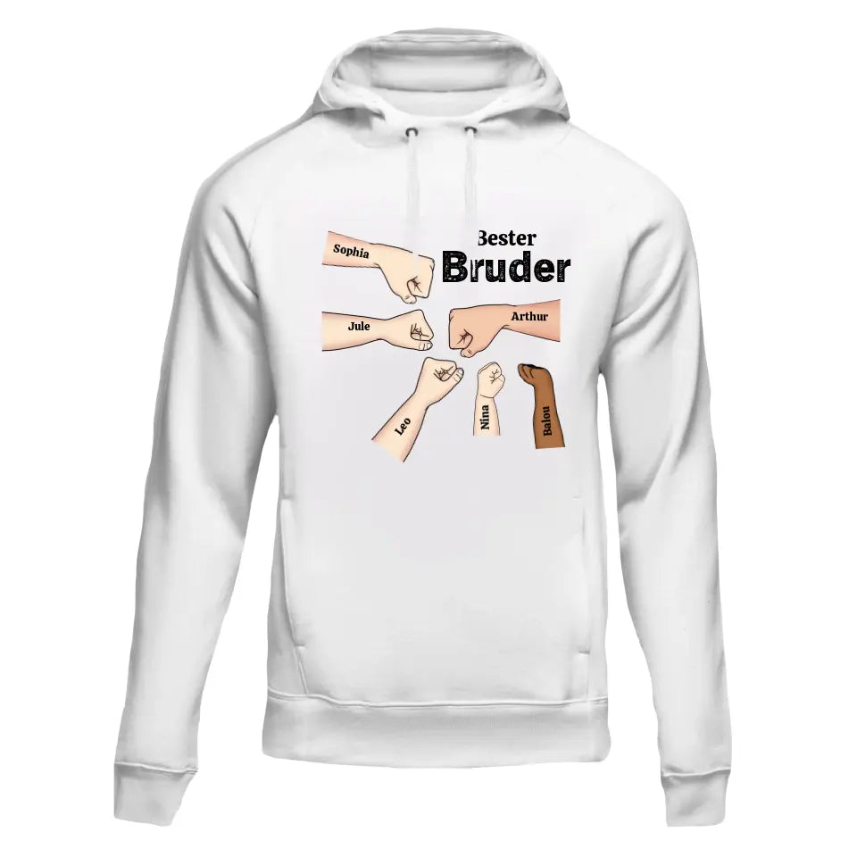 Best Brother Fist Check - Personalized Hoodie