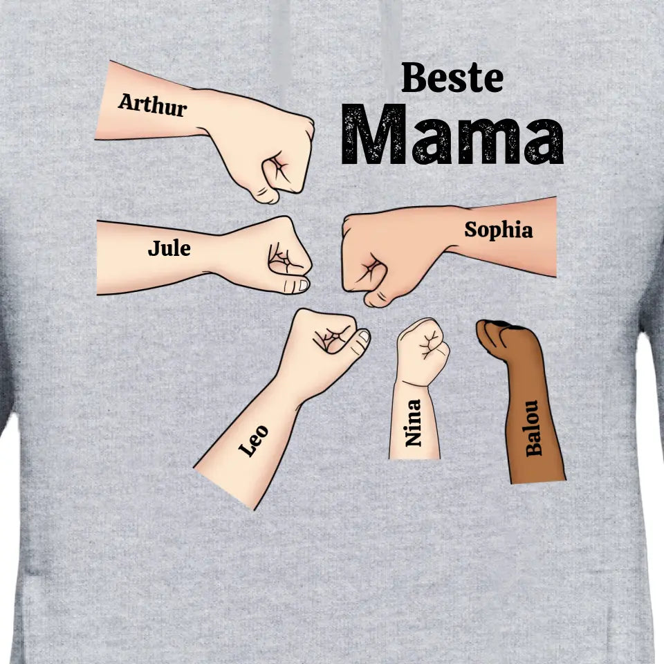 Best Mom Fist Check - Personalized Hoodie