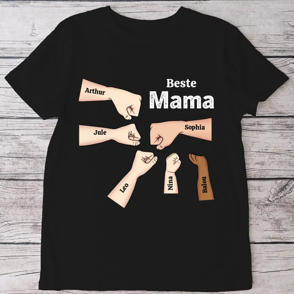 Beste Mama Faustcheck - Personalisiertes T-Shirt