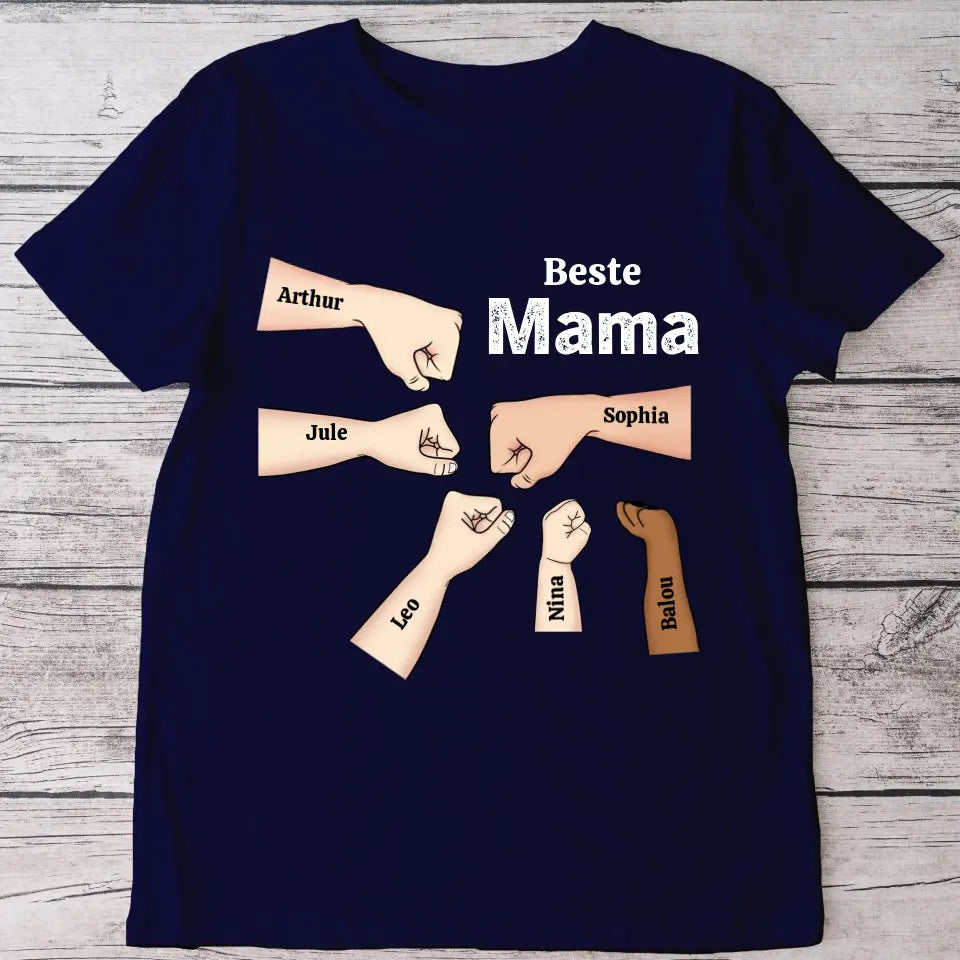 Beste Mama Faustcheck - Personalisiertes T-Shirt