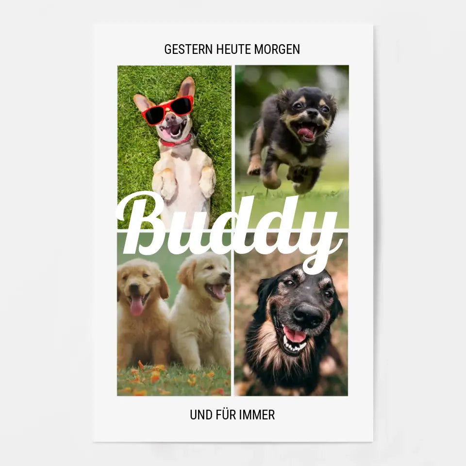 Für immer Hund - Personalisiertes Poster
