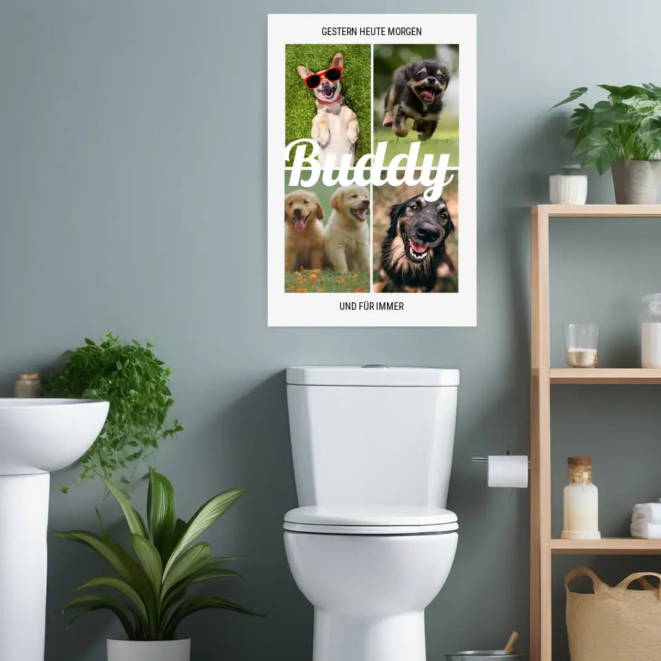 Für immer Hund - Personalisiertes Poster