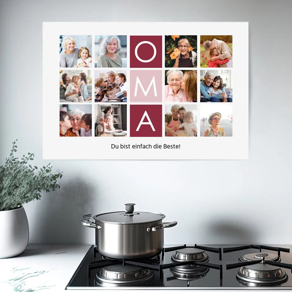 Wandbild Oma - Personalisiertes Poster