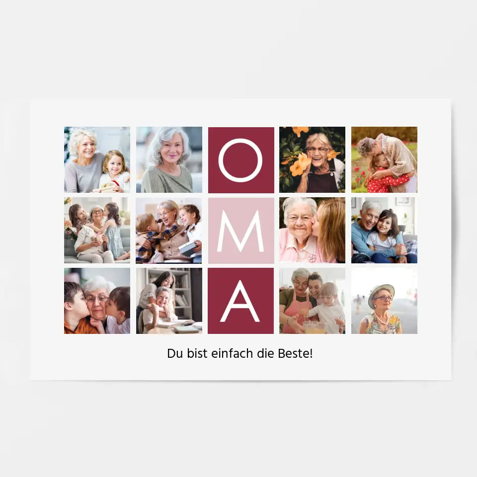 Wandbild Oma - Personalisiertes Poster