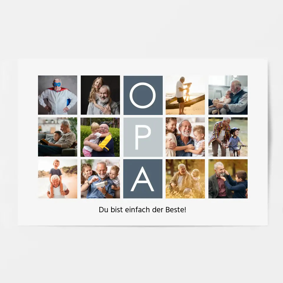 Wandbild Opa - Personalisiertes Poster