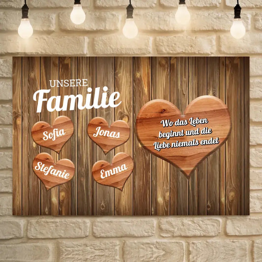 Our Family - Personalized Canvas