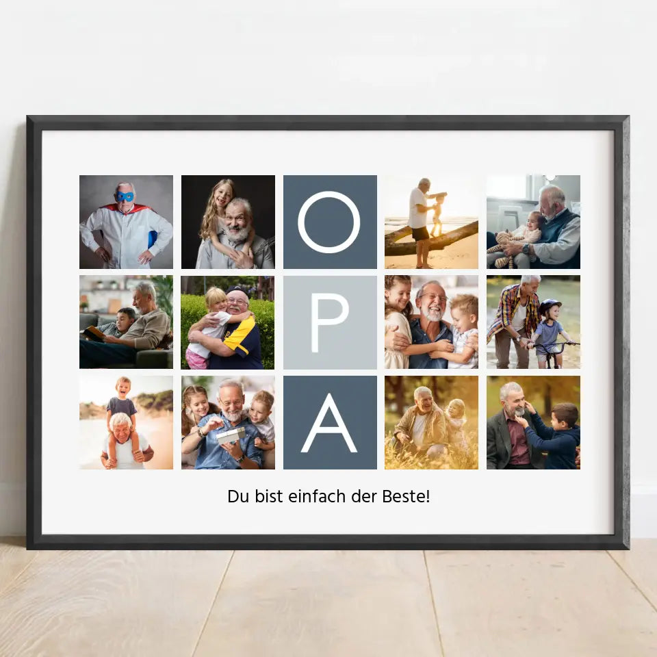 Wandbild Opa - Personalisiertes Poster