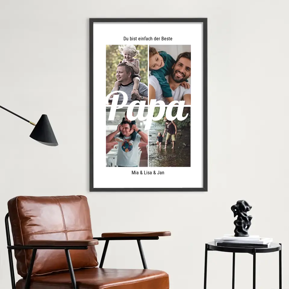 Einfach der beste Papa - Personalisiertes Poster