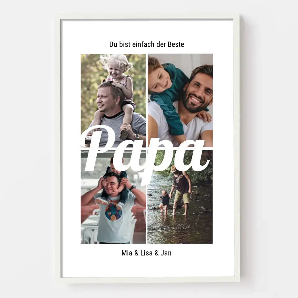 Einfach der beste Papa - Personalisiertes Poster
