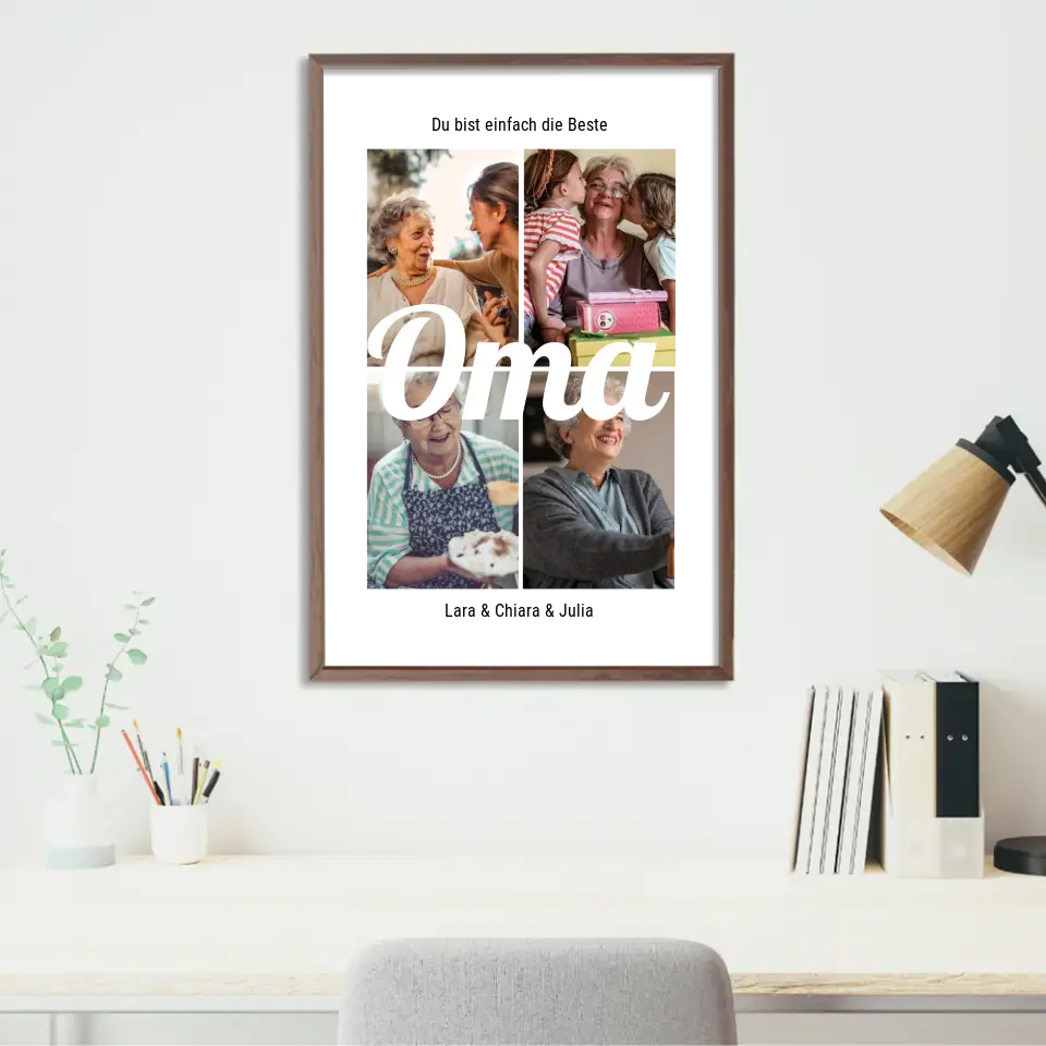 Einfach die beste Oma - Personalisiertes Poster