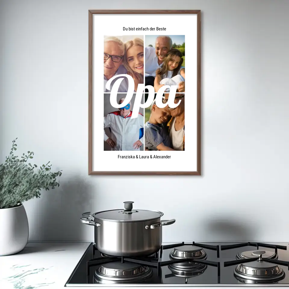 Einfach der beste Opa - Personalisiertes Poster