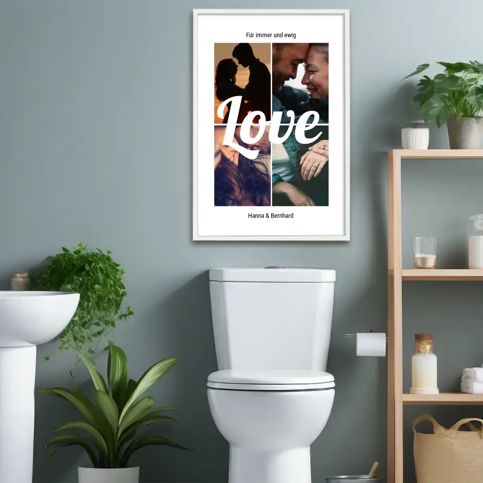 Für immer Love - Personalisiertes Poster