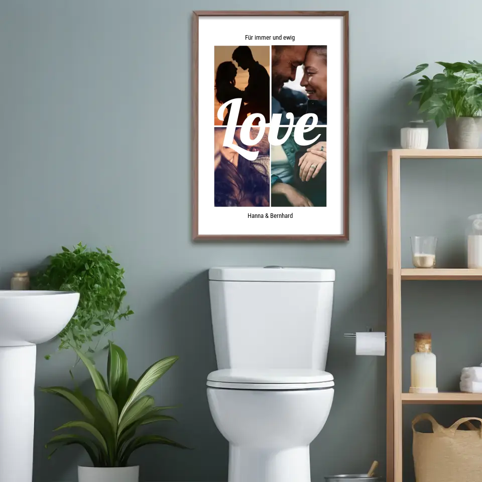 Für immer Love - Personalisiertes Poster