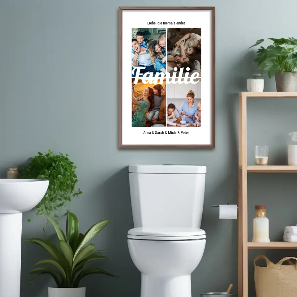 Familienfotos - Personalisiertes Poster