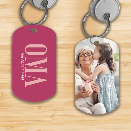 Herzensmenschen Oma - Personalisierter Schlüsselanhänger