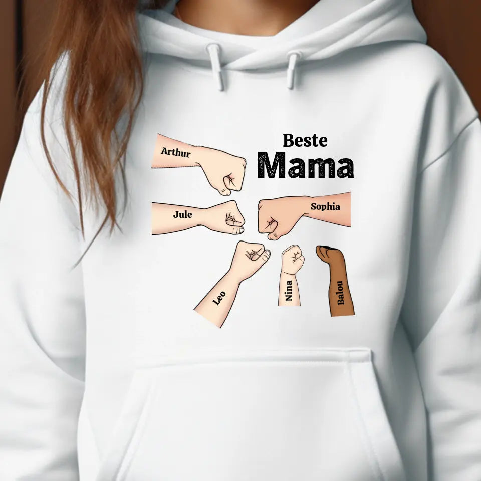 Beste Mama Faustcheck - Personalisierter Kinder Hoodie