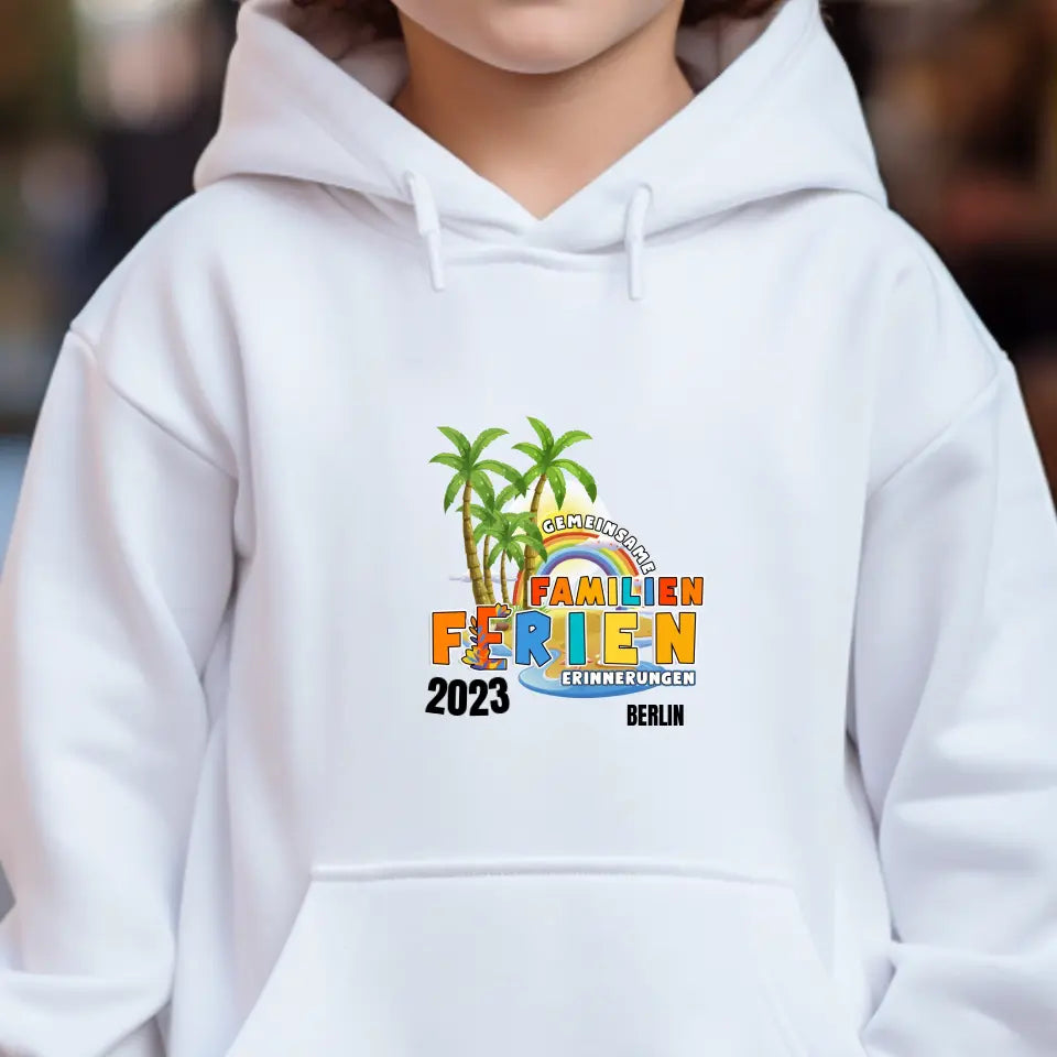 Family Vacation - Personalized Kids Hoodie