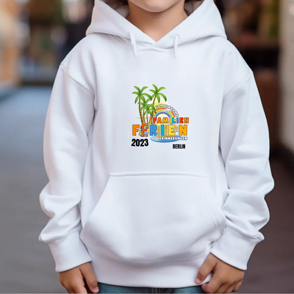Family Vacation - Personalized Kids Hoodie