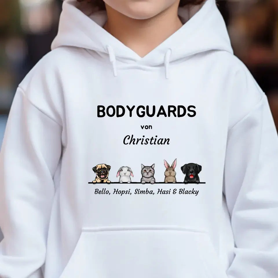 Bodyguard von - Personalisierter Kinder Hoodie