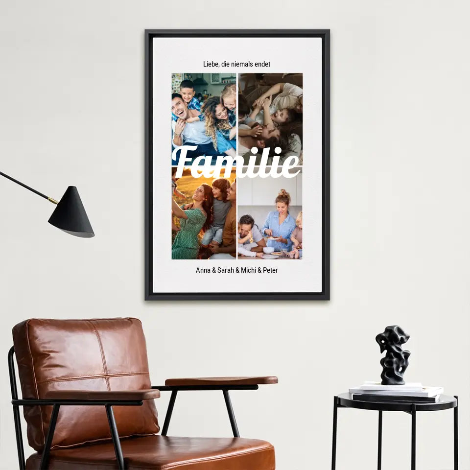 Familienfotos - Personalisierte Leinwand