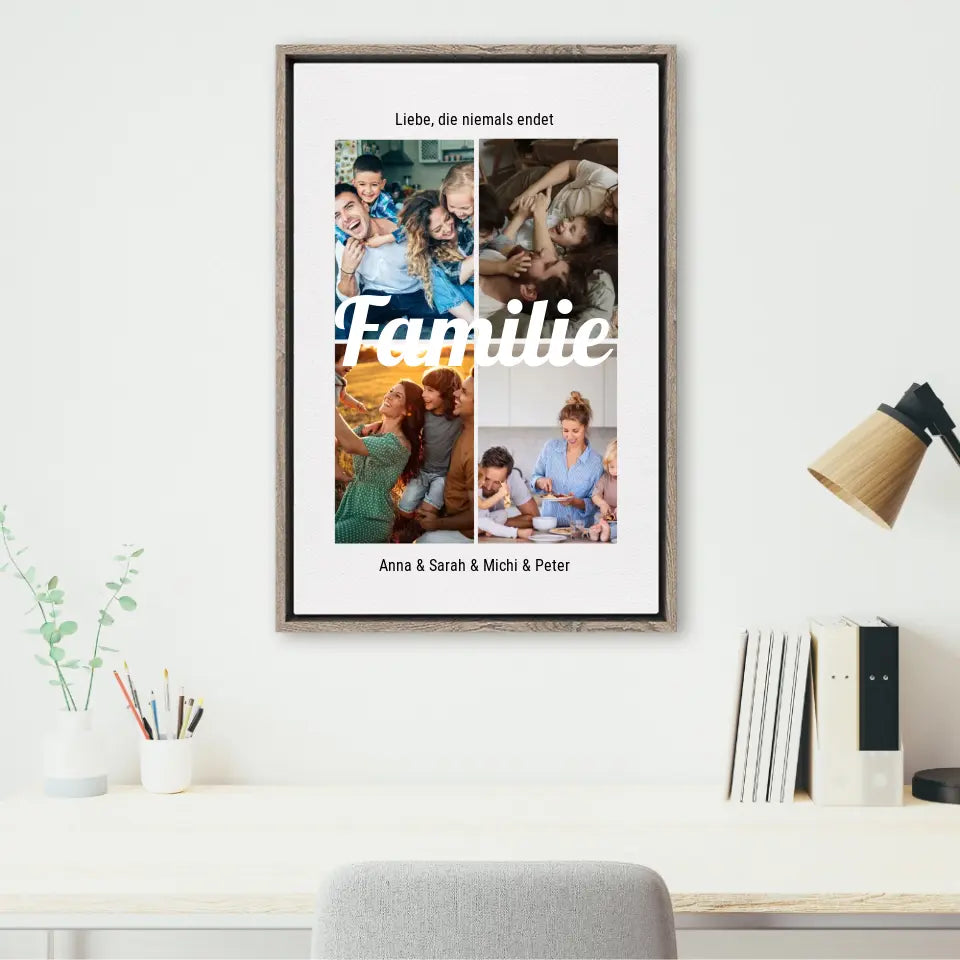 Familienfotos - Personalisierte Leinwand