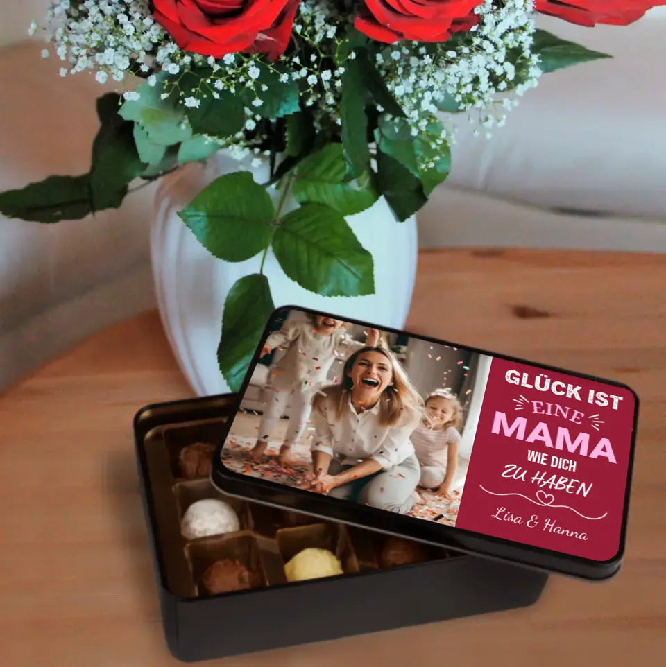 Pralinendose mit Foto Mama - Personalisierte Pralinendose
