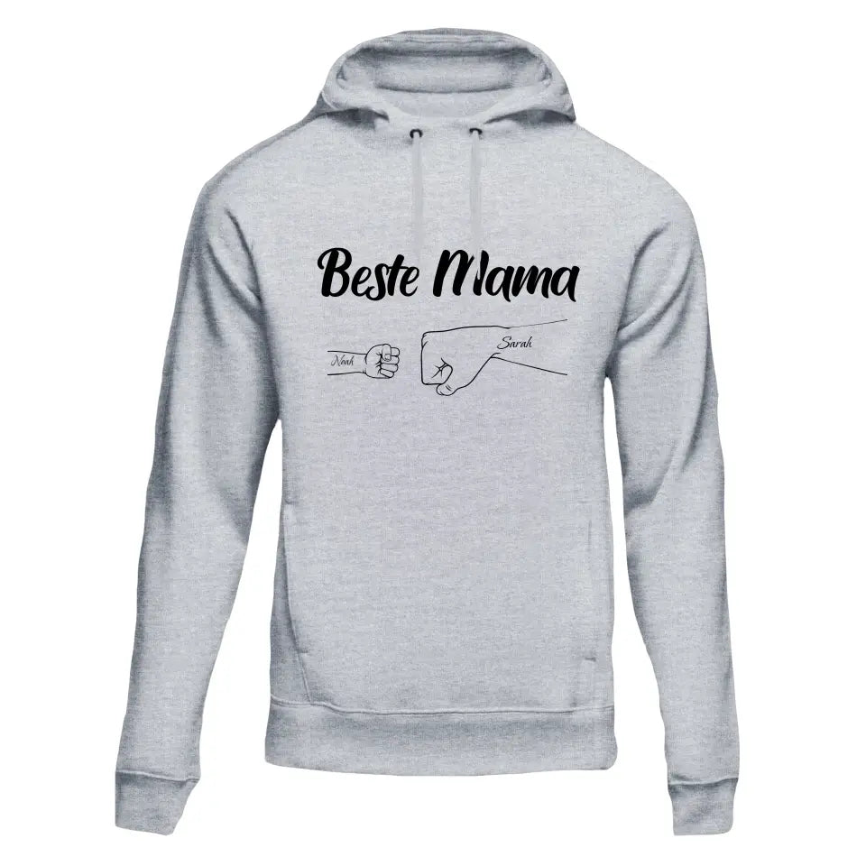 Beste Mama "Fäuste" - Personalisierter Hoodie