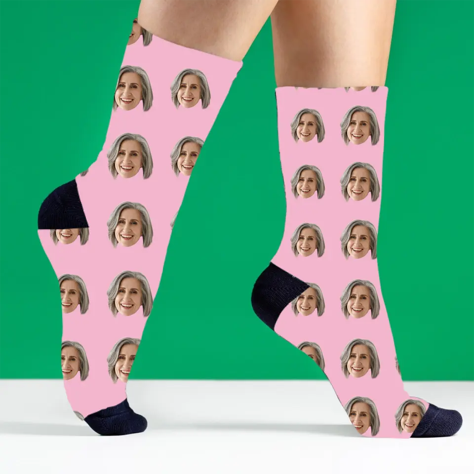 Dein Gesicht auf Socken Oma - Personalisierte Socken