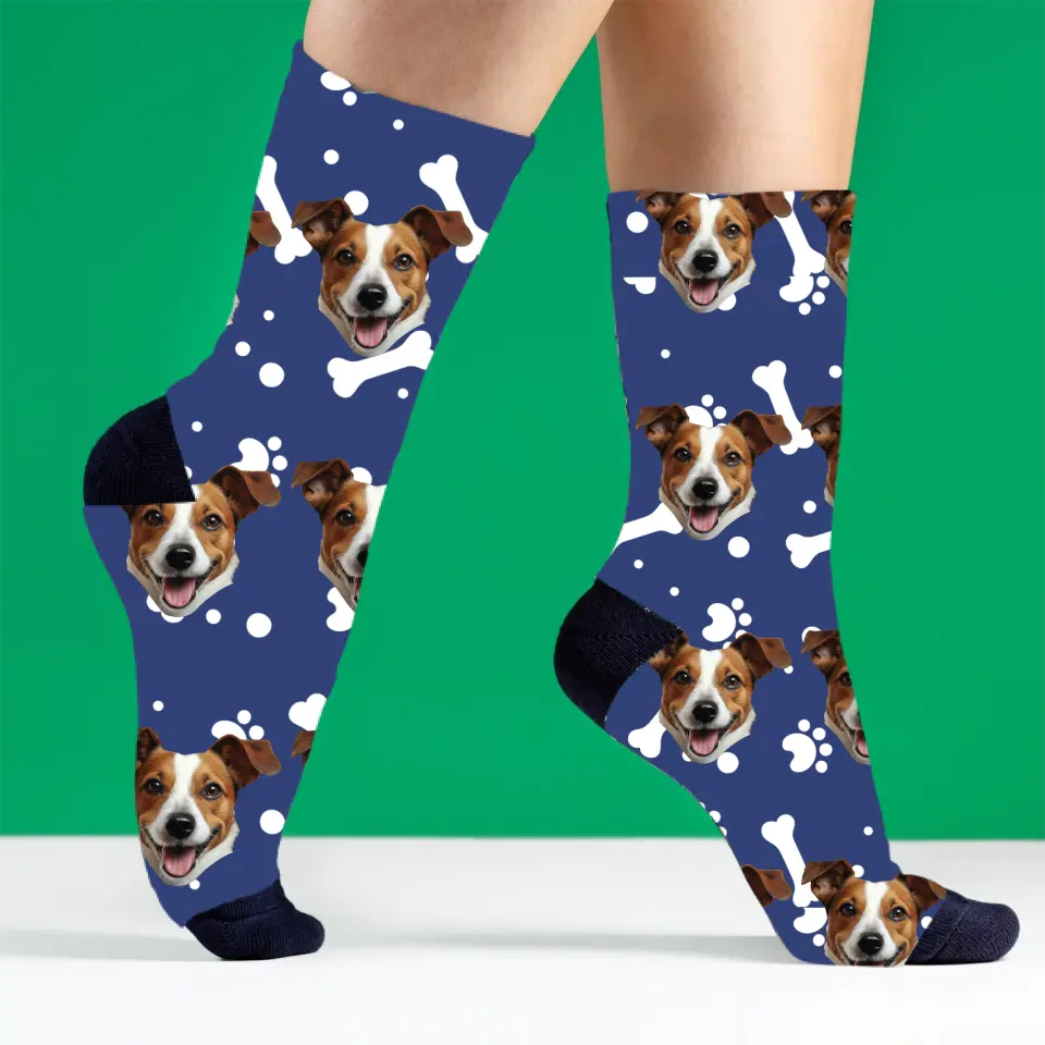 Gesicht Hund - Personalisierte Socken