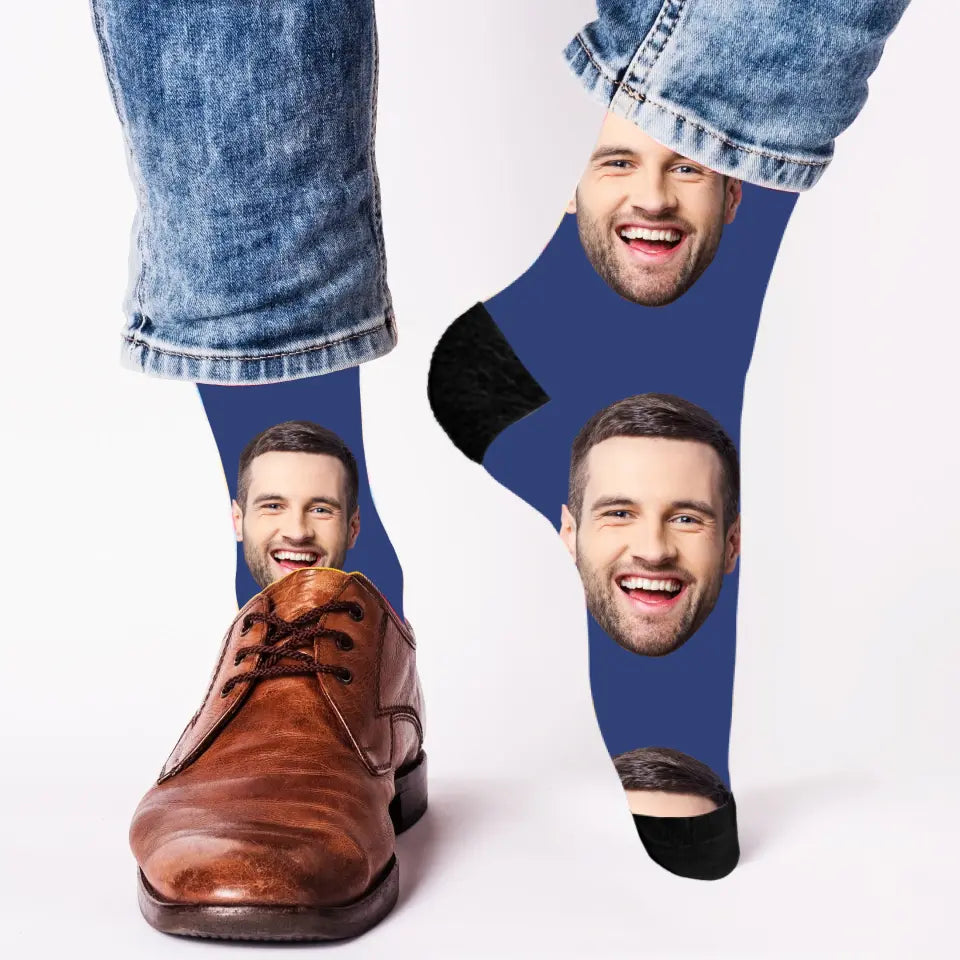 Gesicht Papa - Personalisierte Socken