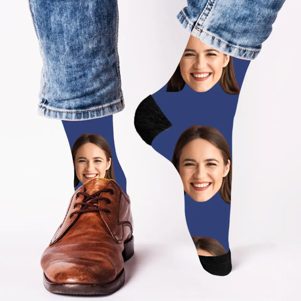 Gesicht Mama - Personalisierte Socken